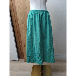 Vintage Bleyle Blue Green Turquoise Skirt Women’s Size 18 Made in USA NEW!